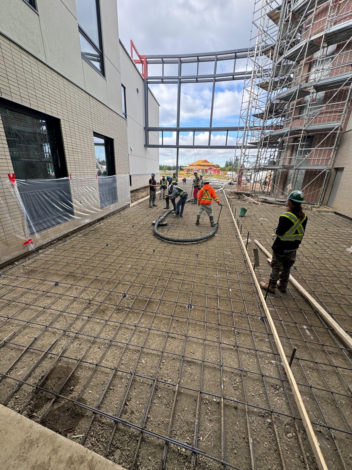 Professional concrete work by Diamond Concrete Works Ltd.